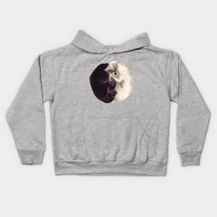 yin-yang dogs Kids Hoodie